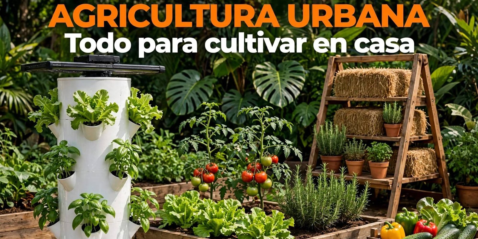 Agricultura urbana: todo para cultivar en casa
