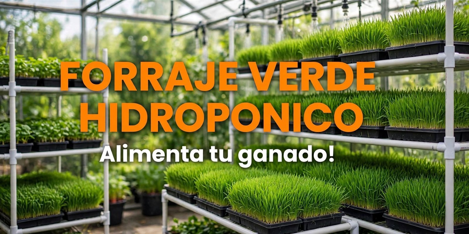 Forraje verde hidropónico: alimenta tu ganado