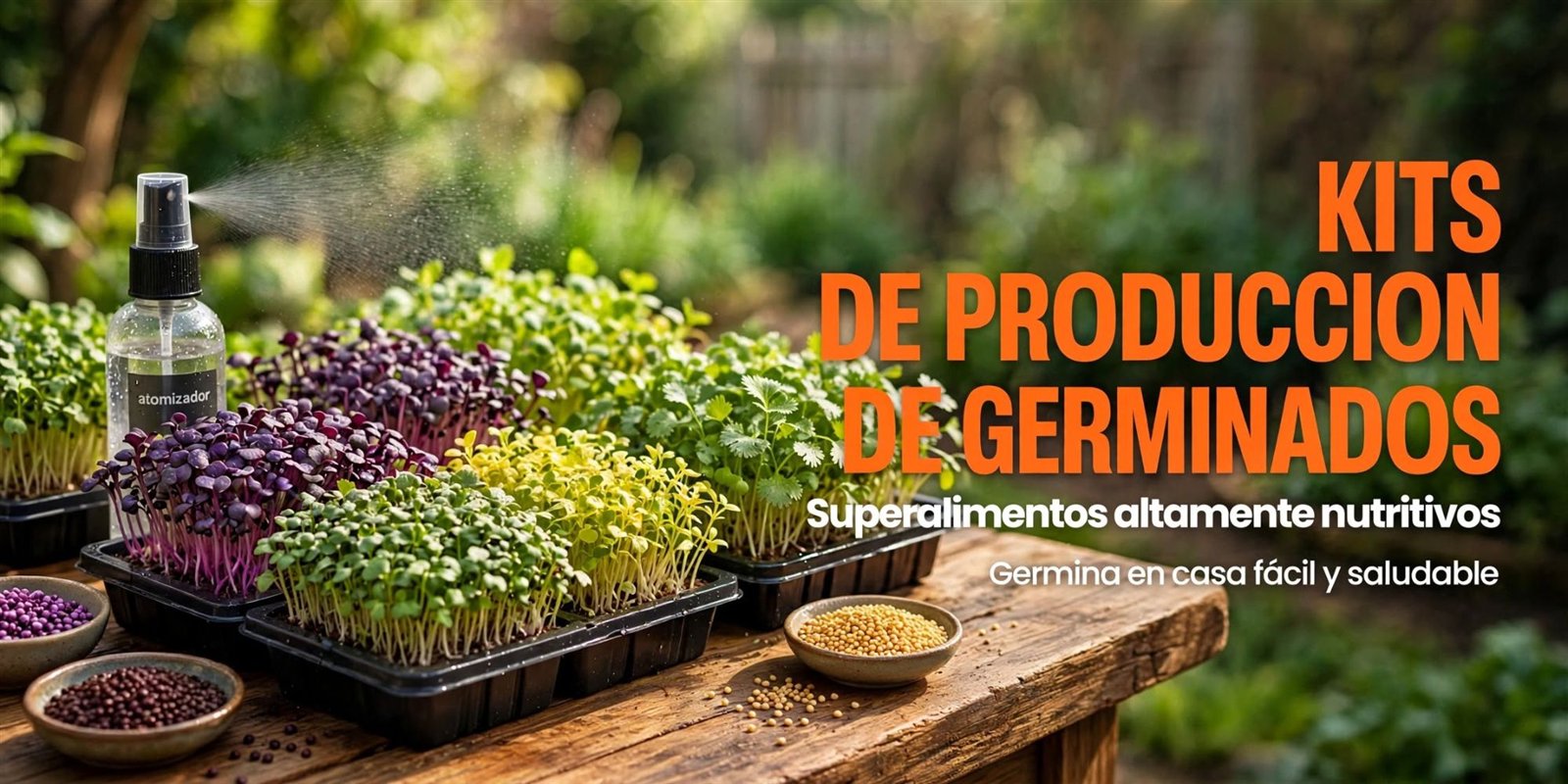 Kits de producción de germinados: superalimentos altamente nutritivos