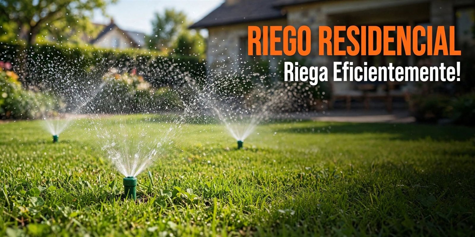 Riego residencial: riega eficientemente