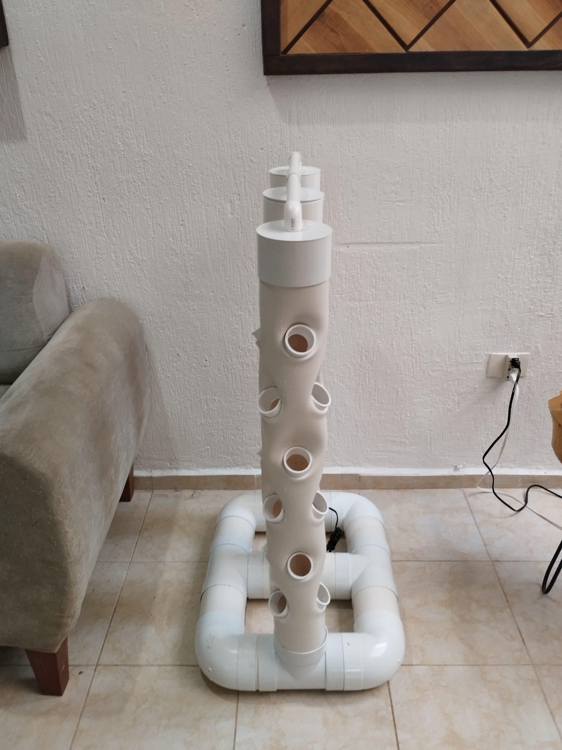 SET DE 3 TORRES DE CULTIVO AEROPONIA PARA HORTALIZAS 54 POTS KIT BASICO - Image 4