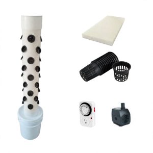 Torre de Cultivo Aeroponia Para Hortalizas 36 Pots Kit Basico